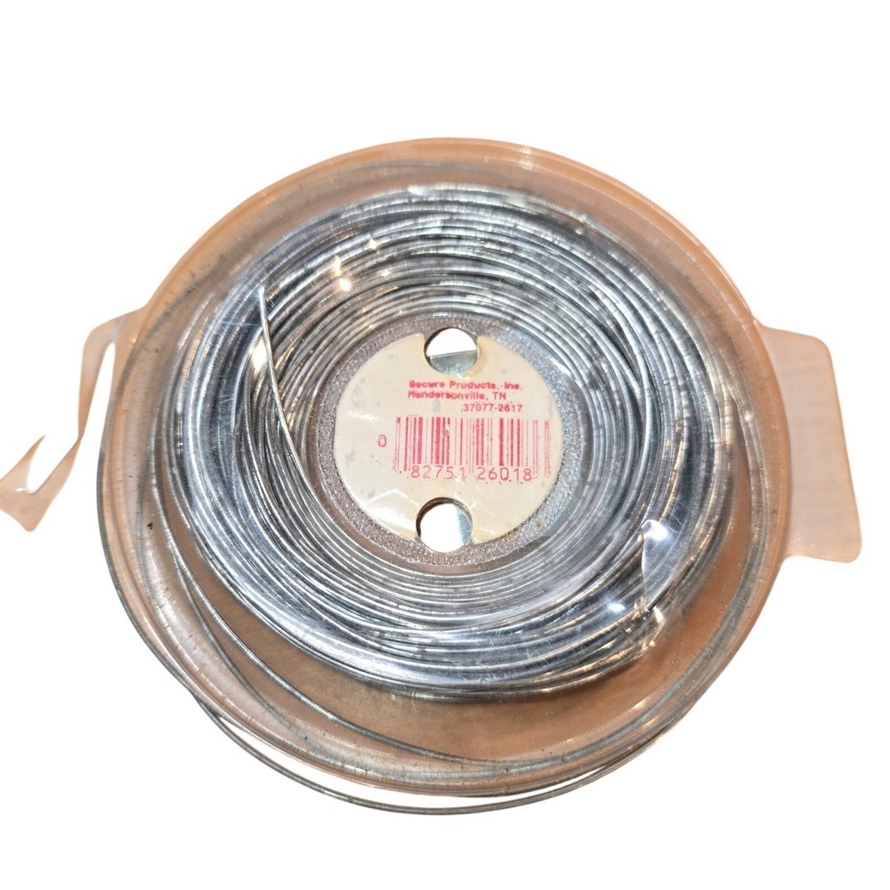 Secure #26018 Craft Wire Metal 18 Gauge ~+50 feet Silver Ornaments Beads‎